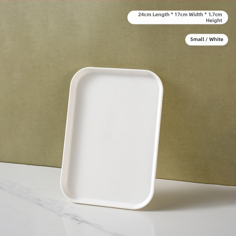 Kerge luksuslik plastkandik käepidemega, kahe kõrvaga kõrgekvaliteediline majapidamistee kandik, õhtusöögikandik, ärirestorani paksendatud suur kandik