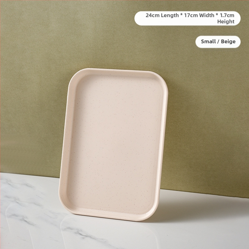 Kerge luksuslik plastkandik käepidemega, kahe kõrvaga kõrgekvaliteediline majapidamistee kandik, õhtusöögikandik, ärirestorani paksendatud suur kandik