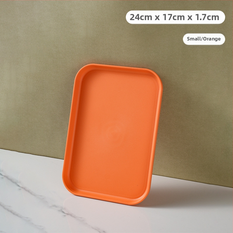 Kerge luksuslik plastkandik käepidemega, kahe kõrvaga kõrgekvaliteediline majapidamistee kandik, õhtusöögikandik, ärirestorani paksendatud suur kandik