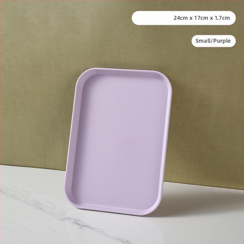 Kerge luksuslik plastkandik käepidemega, kahe kõrvaga kõrgekvaliteediline majapidamistee kandik, õhtusöögikandik, ärirestorani paksendatud suur kandik