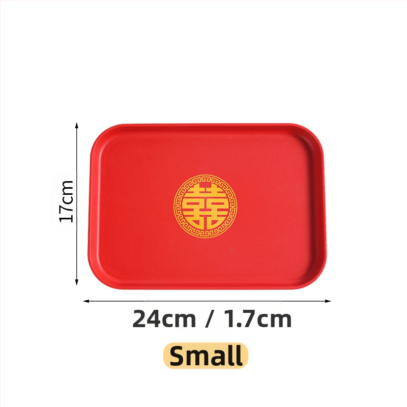 Kerge luksuslik plastkandik käepidemega, kahe kõrvaga kõrgekvaliteediline majapidamistee kandik, õhtusöögikandik, ärirestorani paksendatud suur kandik