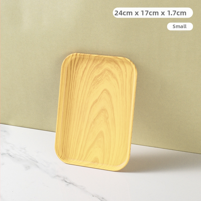 Kerge luksuslik plastkandik käepidemega, kahe kõrvaga kõrgekvaliteediline majapidamistee kandik, õhtusöögikandik, ärirestorani paksendatud suur kandik