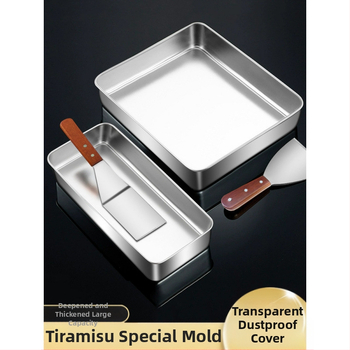 Tiramisu karpide valmistamise konteiner roostevabast terasest koogimaitseainevormide valmistamise jääpulbrikarp tasuta saatmisega