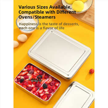 Φτιάξτε κουτί τιραμισού δοχείο παρασκευής από ανοξείδωτο ατσάλι κουτί καρυκευμάτων για κέικ καλούπι φτιάξτε παγωτό κουτί σε σκόνη δίσκος δωρεάν αποστολή