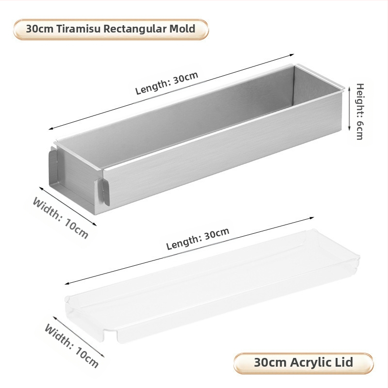 Tiramisu karpide valmistamise konteiner roostevabast terasest koogimaitseainevormide valmistamise jääpulbrikarp tasuta saatmisega