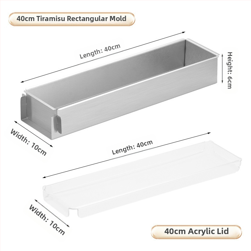 Tiramisu karpide valmistamise konteiner roostevabast terasest koogimaitseainevormide valmistamise jääpulbrikarp tasuta saatmisega