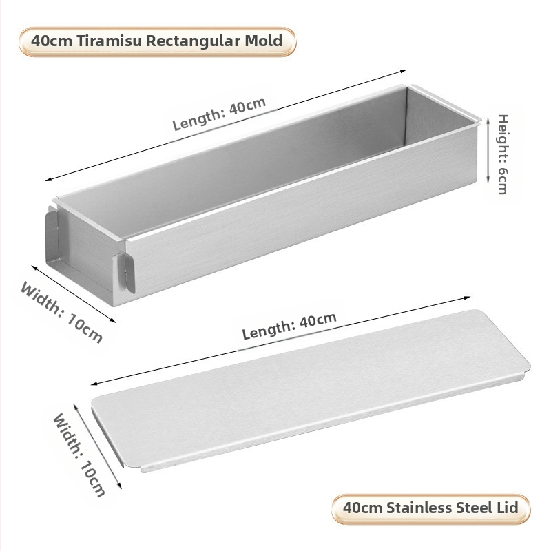 Tiramisu karpide valmistamise konteiner roostevabast terasest koogimaitseainevormide valmistamise jääpulbrikarp tasuta saatmisega