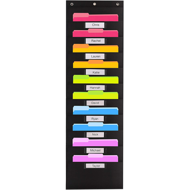 Torba za vješanje knjiga i časopisa od 10 slojeva Oxford tkanine za vrata, 10 slojeva, za pohranu dokumenata, uredske mape.