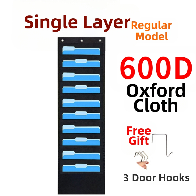 Torba za vješanje knjiga i časopisa od 10 slojeva Oxford tkanine za vrata, 10 slojeva, za pohranu dokumenata, uredske mape.