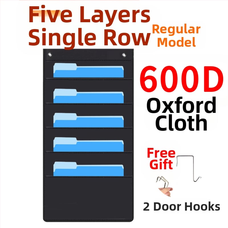 Torba za vješanje knjiga i časopisa od 10 slojeva Oxford tkanine za vrata, 10 slojeva, za pohranu dokumenata, uredske mape.