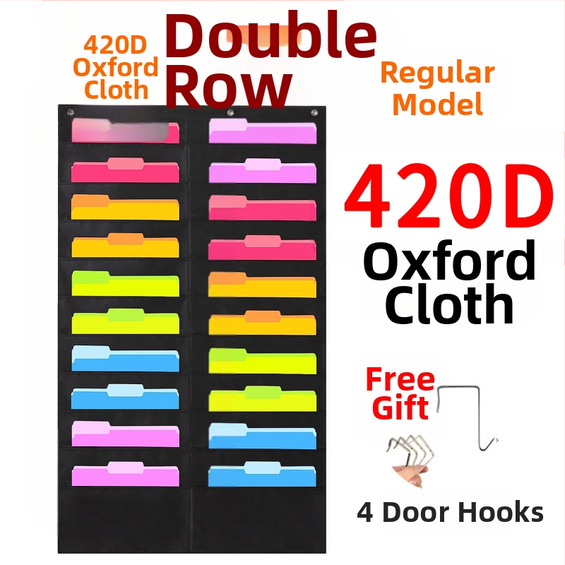 Torba za vješanje knjiga i časopisa od 10 slojeva Oxford tkanine za vrata, 10 slojeva, za pohranu dokumenata, uredske mape.