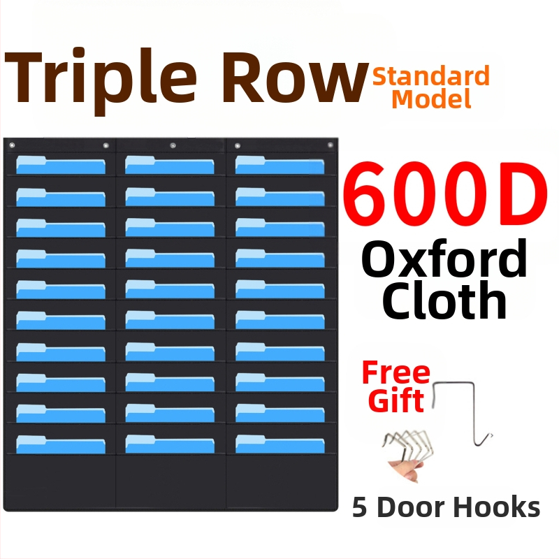 Torba za vješanje knjiga i časopisa od 10 slojeva Oxford tkanine za vrata, 10 slojeva, za pohranu dokumenata, uredske mape.