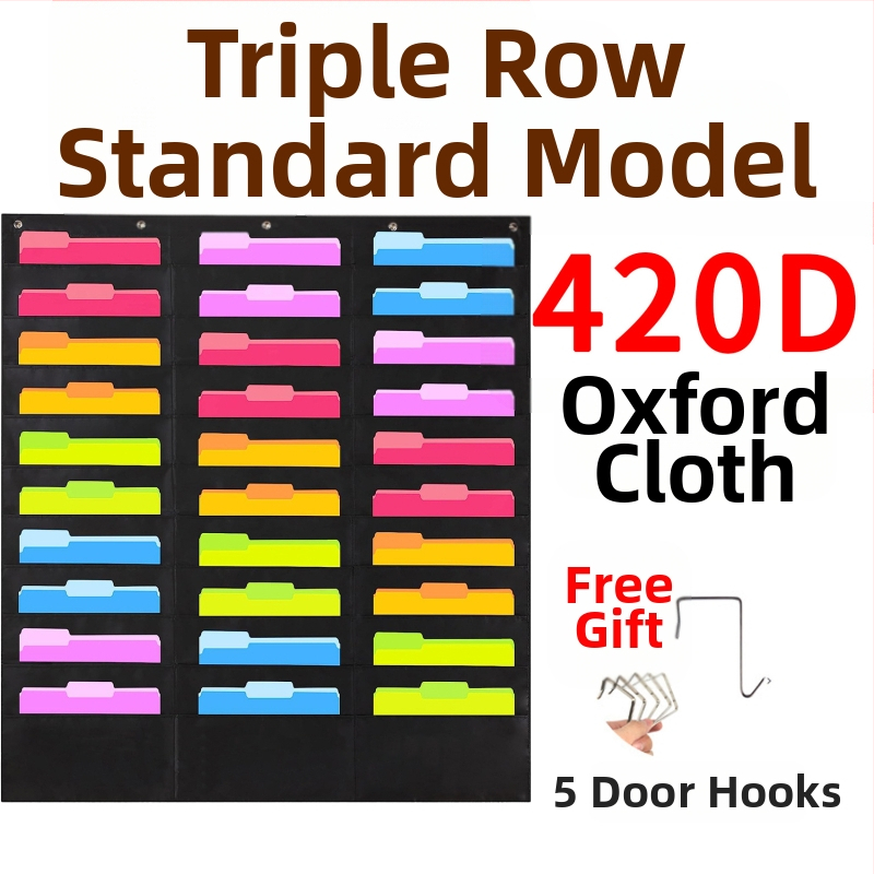 Torba za vješanje knjiga i časopisa od 10 slojeva Oxford tkanine za vrata, 10 slojeva, za pohranu dokumenata, uredske mape.