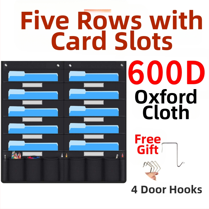 Torba za vješanje knjiga i časopisa od 10 slojeva Oxford tkanine za vrata, 10 slojeva, za pohranu dokumenata, uredske mape.