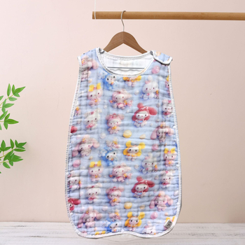 Kahepoolne vestilaadne beebimagamiskott, imiku A-klassi puhtast puuvillast marlist vastsündinu kõhukaitsega, löögivastane tekk, õhuke ja mugav magamiseks