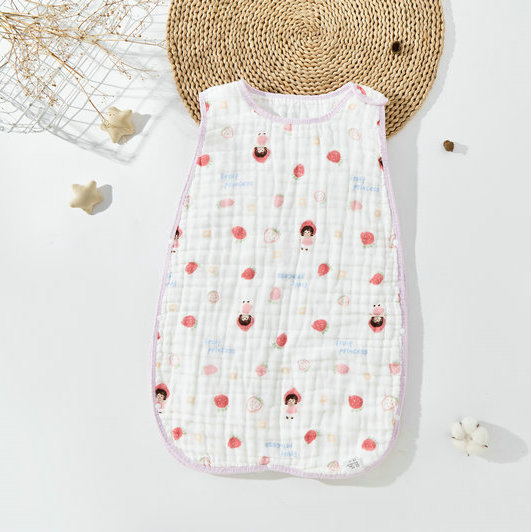 Kahepoolne vestilaadne beebimagamiskott, imiku A-klassi puhtast puuvillast marlist vastsündinu kõhukaitsega, löögivastane tekk, õhuke ja mugav magamiseks