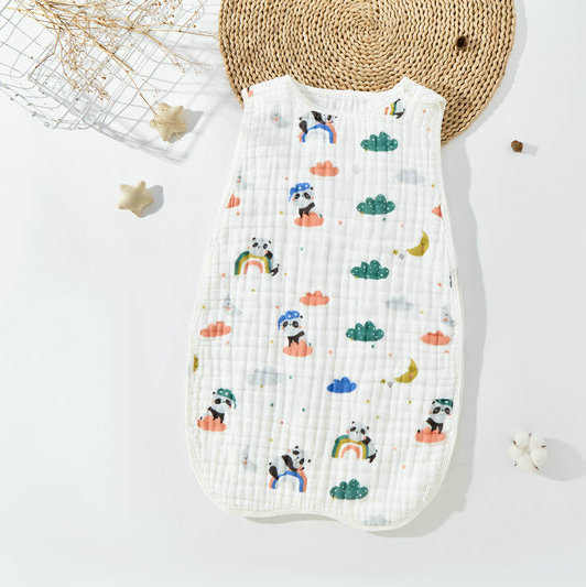 Kahepoolne vestilaadne beebimagamiskott, imiku A-klassi puhtast puuvillast marlist vastsündinu kõhukaitsega, löögivastane tekk, õhuke ja mugav magamiseks