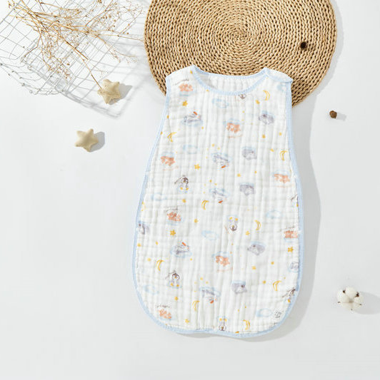 Kahepoolne vestilaadne beebimagamiskott, imiku A-klassi puhtast puuvillast marlist vastsündinu kõhukaitsega, löögivastane tekk, õhuke ja mugav magamiseks