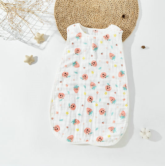 Kahepoolne vestilaadne beebimagamiskott, imiku A-klassi puhtast puuvillast marlist vastsündinu kõhukaitsega, löögivastane tekk, õhuke ja mugav magamiseks