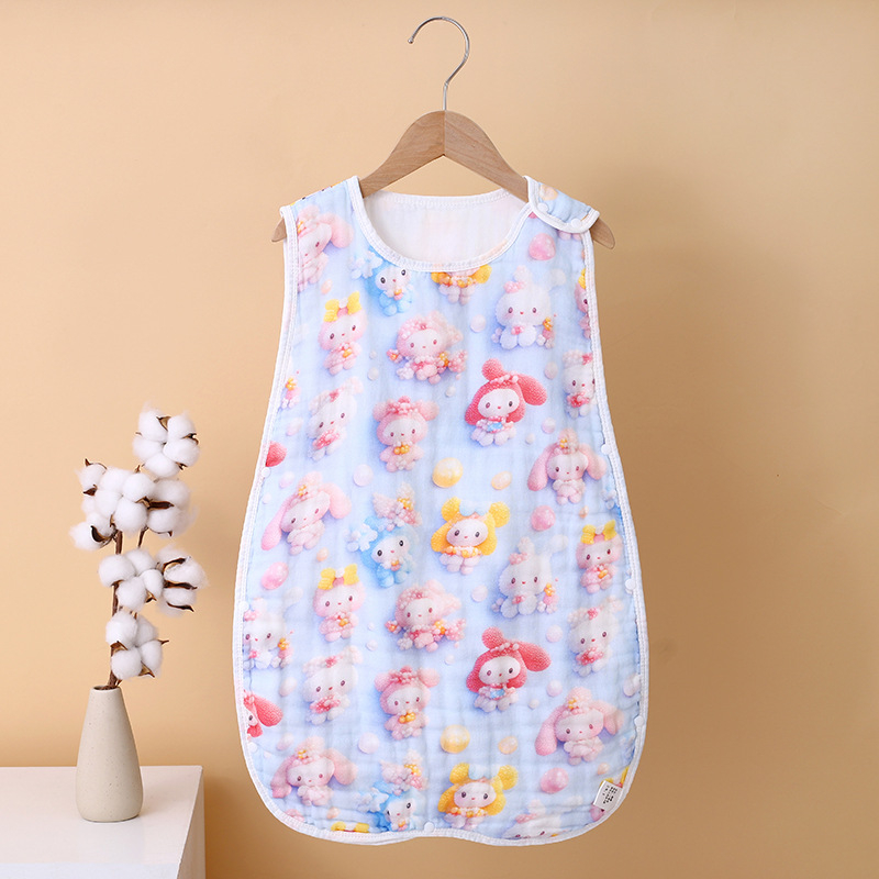 Kahepoolne vestilaadne beebimagamiskott, imiku A-klassi puhtast puuvillast marlist vastsündinu kõhukaitsega, löögivastane tekk, õhuke ja mugav magamiseks