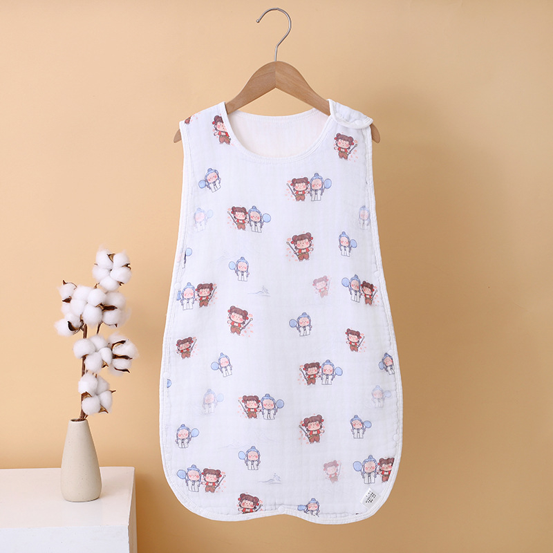 Kahepoolne vestilaadne beebimagamiskott, imiku A-klassi puhtast puuvillast marlist vastsündinu kõhukaitsega, löögivastane tekk, õhuke ja mugav magamiseks