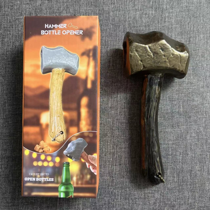 Kūrybingas Toro plaktukas alaus butelių atidarytuvas, asmeninis plaktukas, alaus butelių atidarytuvas, magnetinis plaktukas, šaldytuvo magnetas