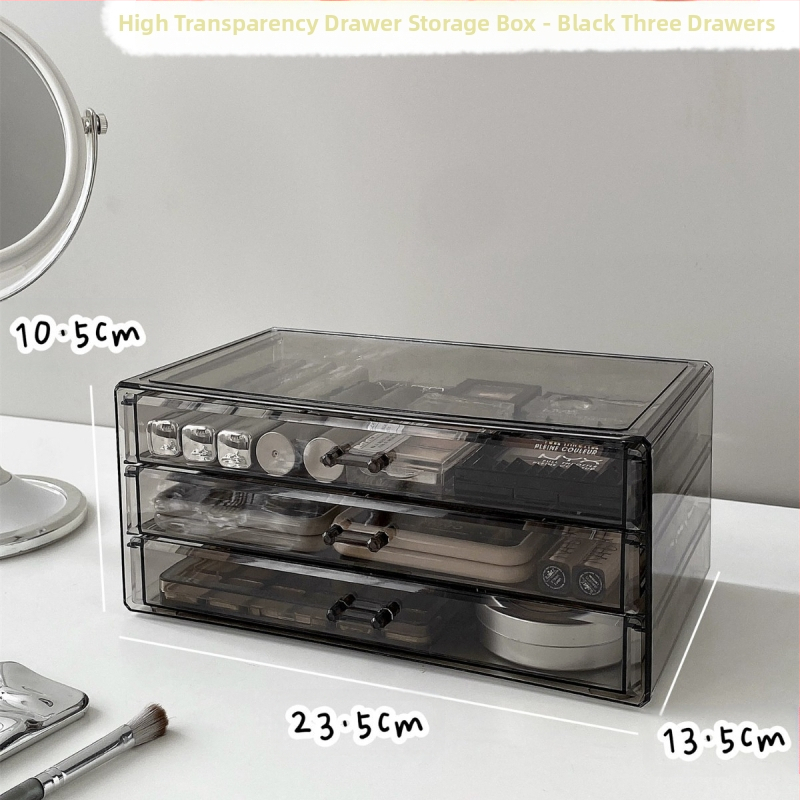 Kosmeetika hoiukarp, lauaarvuti sahtliga tualettlaud, huulepulgakarp, parfüümimask, akrüülist hoiuriiul