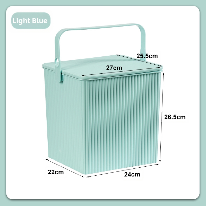 Paksendatud nuku ruudukujuline hoiutünn kaanega kaasaskantav mitmeotstarbeline hoiutünn plastist vanniraamiga vannikorviga tool mänguasjade hulgimüük