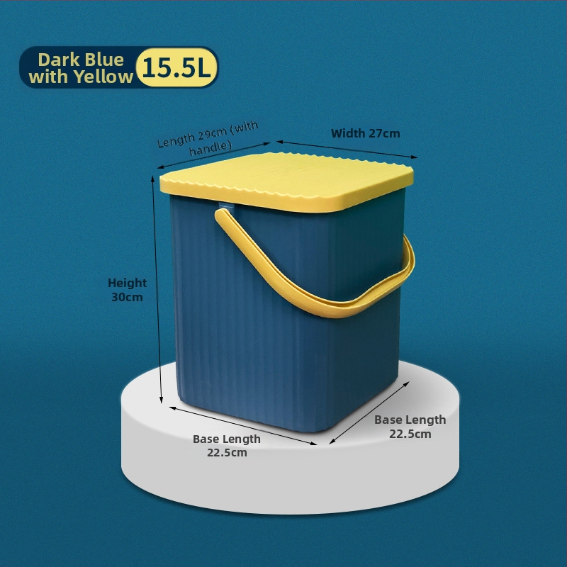 Paksendatud nuku ruudukujuline hoiutünn kaanega kaasaskantav mitmeotstarbeline hoiutünn plastist vanniraamiga vannikorviga tool mänguasjade hulgimüük