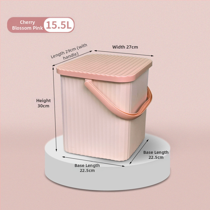 Paksendatud nuku ruudukujuline hoiutünn kaanega kaasaskantav mitmeotstarbeline hoiutünn plastist vanniraamiga vannikorviga tool mänguasjade hulgimüük