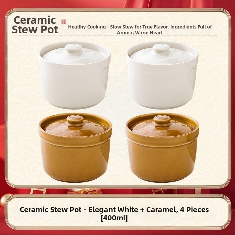 Keraamiline veekindel hautisepott, majapidamises kasutatav aurutuspott, hautisepott, Shaxiani supipott, hautisepott, hautisepott ühele inimesele