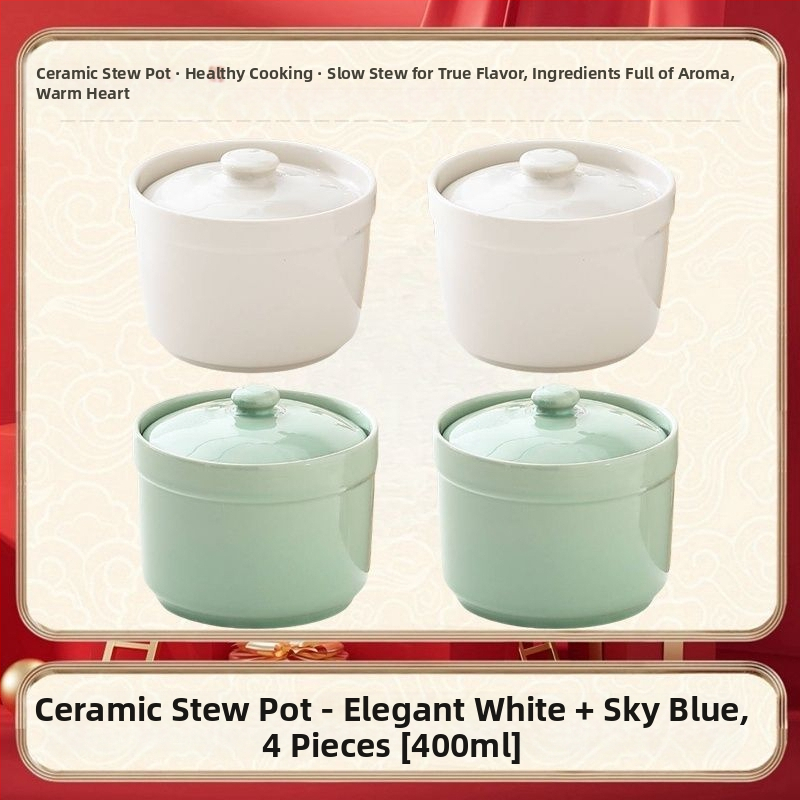 Keraamiline veekindel hautisepott, majapidamises kasutatav aurutuspott, hautisepott, Shaxiani supipott, hautisepott, hautisepott ühele inimesele