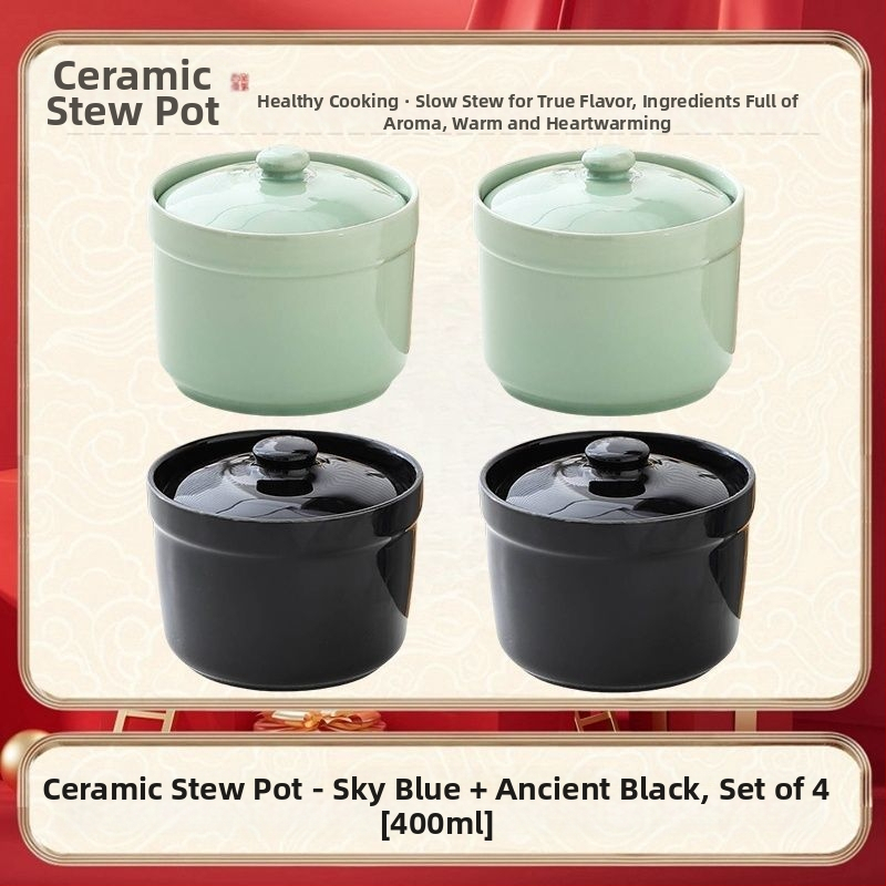 Keraamiline veekindel hautisepott, majapidamises kasutatav aurutuspott, hautisepott, Shaxiani supipott, hautisepott, hautisepott ühele inimesele