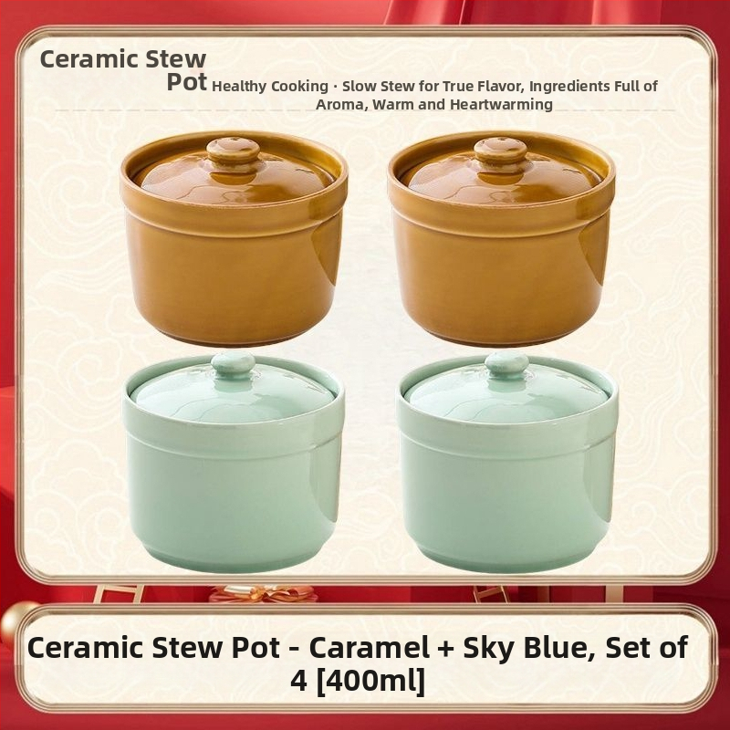 Keraamiline veekindel hautisepott, majapidamises kasutatav aurutuspott, hautisepott, Shaxiani supipott, hautisepott, hautisepott ühele inimesele