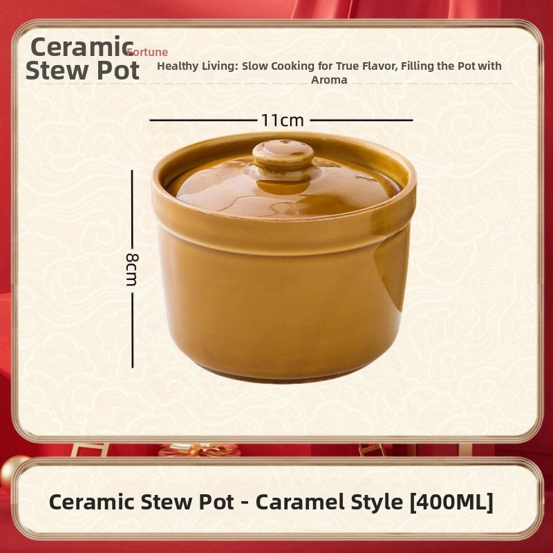 Keraamiline veekindel hautisepott, majapidamises kasutatav aurutuspott, hautisepott, Shaxiani supipott, hautisepott, hautisepott ühele inimesele