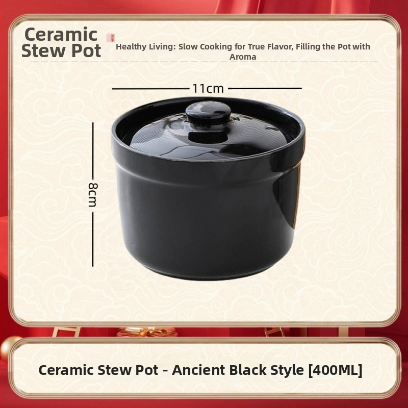 Keraamiline veekindel hautisepott, majapidamises kasutatav aurutuspott, hautisepott, Shaxiani supipott, hautisepott, hautisepott ühele inimesele