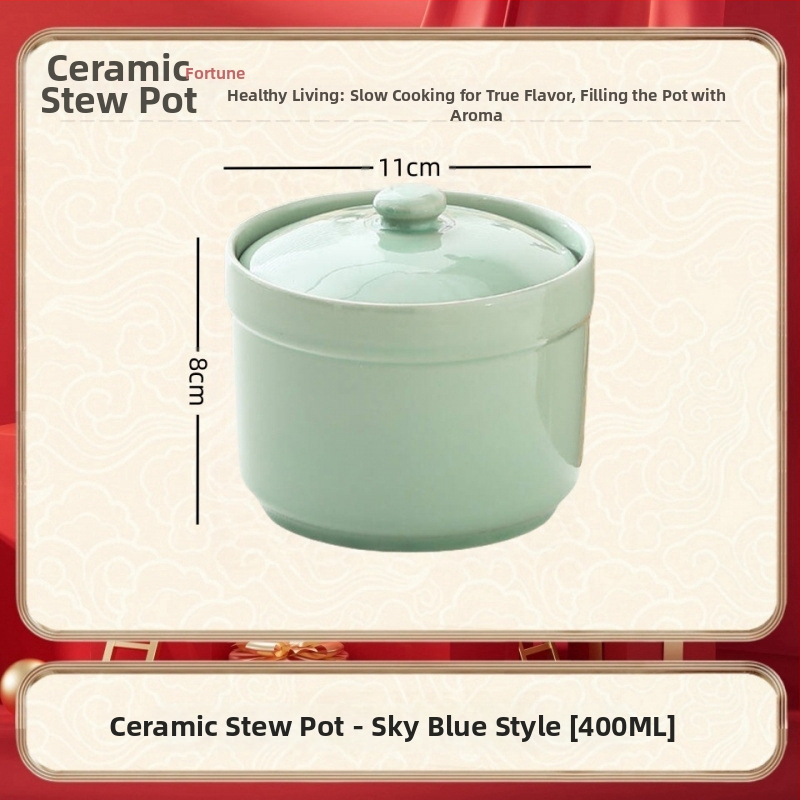 Keraamiline veekindel hautisepott, majapidamises kasutatav aurutuspott, hautisepott, Shaxiani supipott, hautisepott, hautisepott ühele inimesele