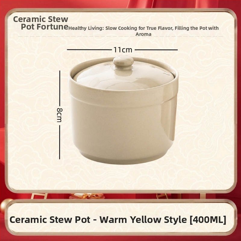 Keraamiline veekindel hautisepott, majapidamises kasutatav aurutuspott, hautisepott, Shaxiani supipott, hautisepott, hautisepott ühele inimesele