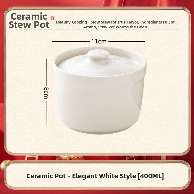 Keraamiline veekindel hautisepott, majapidamises kasutatav aurutuspott, hautisepott, Shaxiani supipott, hautisepott, hautisepott ühele inimesele