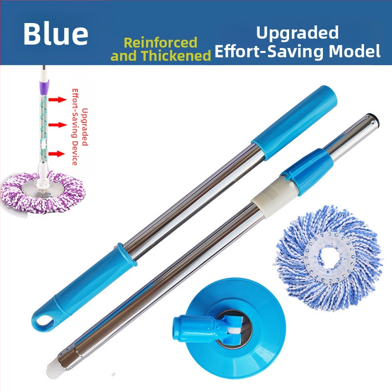 Munkatakarékos univerzális forgó rúdfejjel ellátott felmosórongy, vastagított rozsdamentes acél felmosófej-csere, tökéletes lusta embereknek, egyrészes cseppszállítás