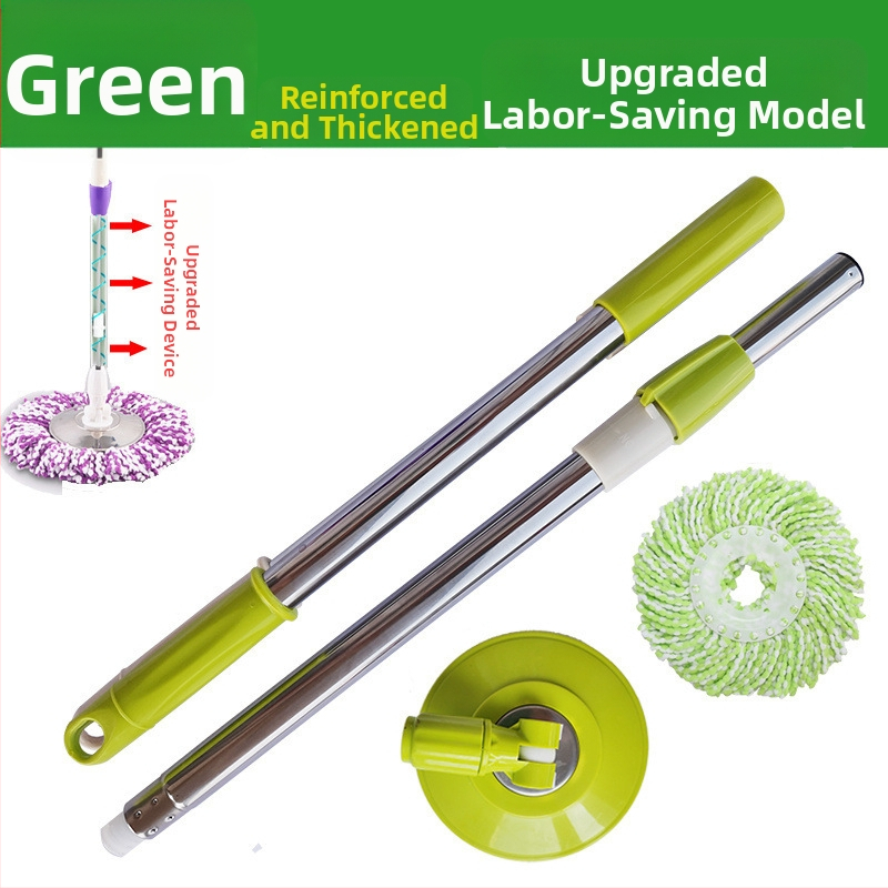 Munkatakarékos univerzális forgó rúdfejjel ellátott felmosórongy, vastagított rozsdamentes acél felmosófej-csere, tökéletes lusta embereknek, egyrészes cseppszállítás