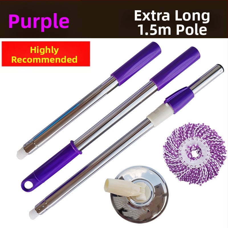 Munkatakarékos univerzális forgó rúdfejjel ellátott felmosórongy, vastagított rozsdamentes acél felmosófej-csere, tökéletes lusta embereknek, egyrészes cseppszállítás