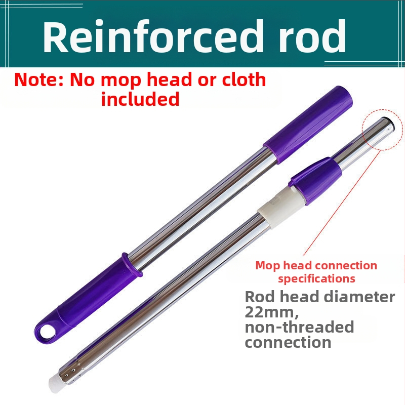 Munkatakarékos univerzális forgó rúdfejjel ellátott felmosórongy, vastagított rozsdamentes acél felmosófej-csere, tökéletes lusta embereknek, egyrészes cseppszállítás