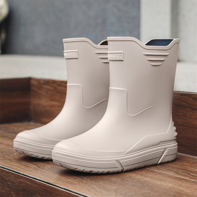 Cizme de ploaie antiderapante cu toc înalt pentru bărbați, cizme de ploaie cu corset cald, pantofi impermeabili, pantofi de cauciuc pentru bucătărie, pantofi de spălătorie auto, cizme de apă pentru pescuit