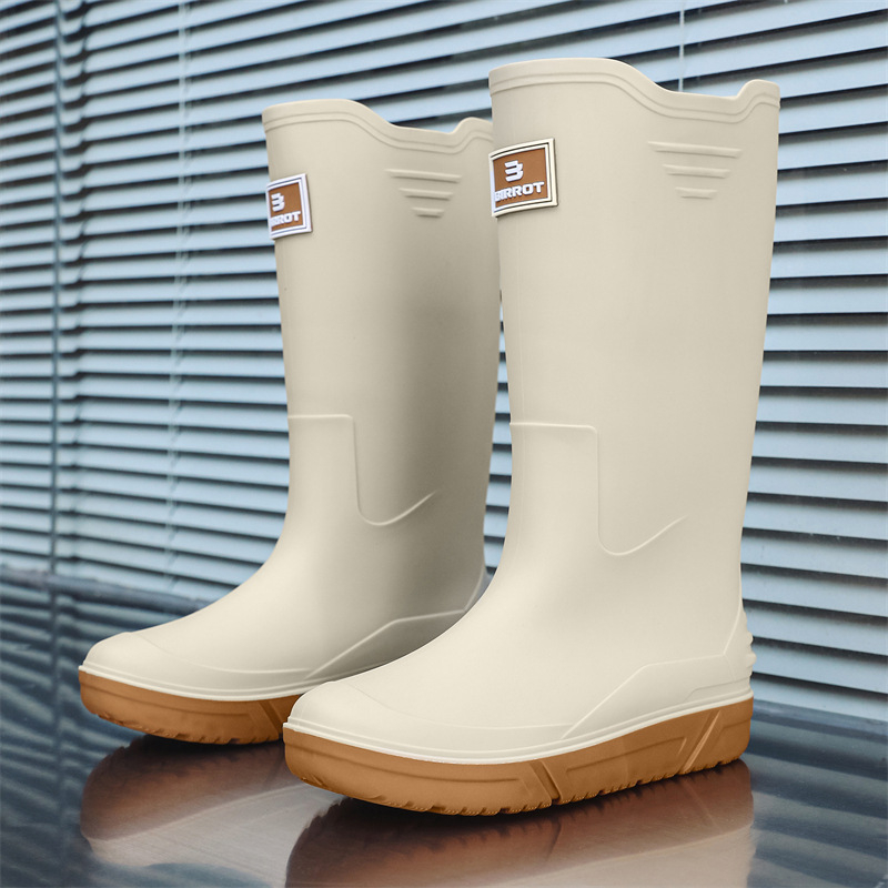 Cizme de ploaie antiderapante cu toc înalt pentru bărbați, cizme de ploaie cu corset cald, pantofi impermeabili, pantofi de cauciuc pentru bucătărie, pantofi de spălătorie auto, cizme de apă pentru pescuit