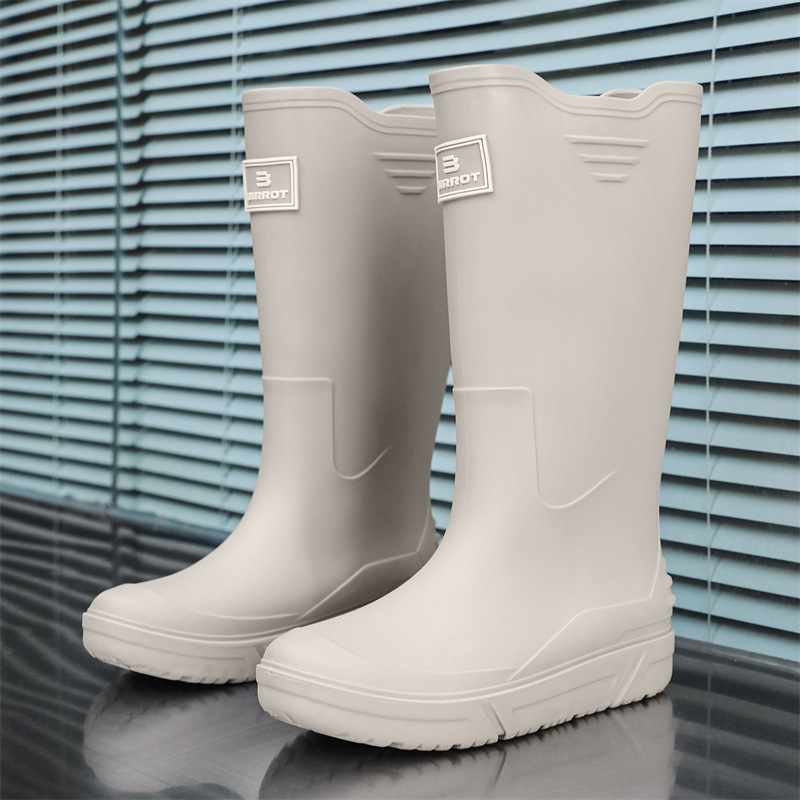 Cizme de ploaie antiderapante cu toc înalt pentru bărbați, cizme de ploaie cu corset cald, pantofi impermeabili, pantofi de cauciuc pentru bucătărie, pantofi de spălătorie auto, cizme de apă pentru pescuit