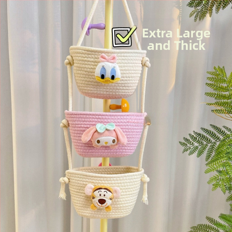 Seinale kinnitatav hoiukorv, rippkorv, ühiselamutoa hoiuriiul, seinale kinnitatav kott, puuvillase niidiga kootud seinale kinnitatav uks, tagaseina hoiukorv