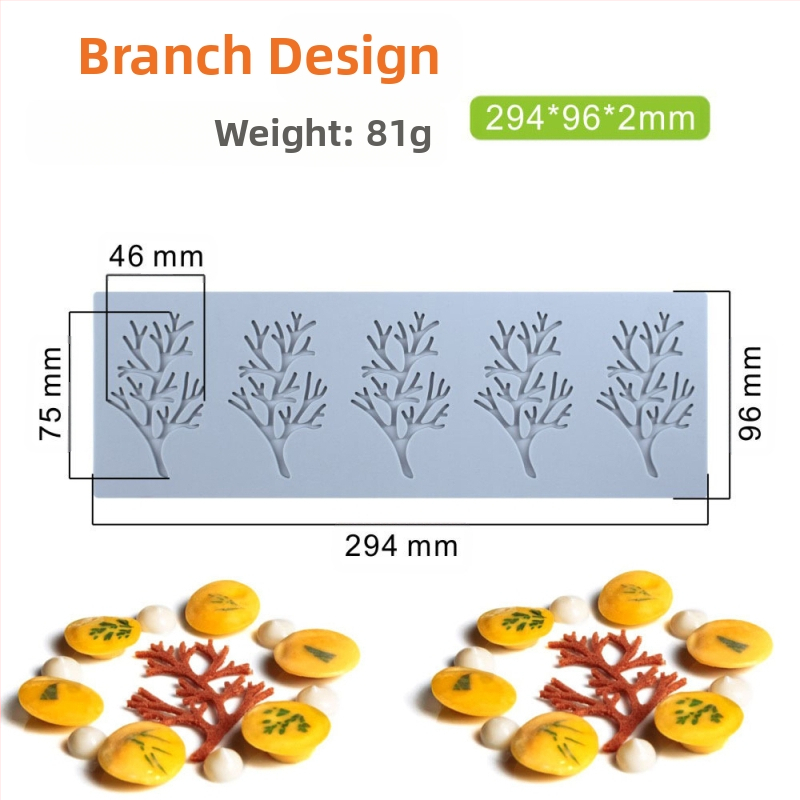 Nėrinių iškirptų lapų traškių formų kūrybinė patiekalų dekoracija molekulinė virtuvė prancūziškų lapų šokolado silikoninė kepimo forma