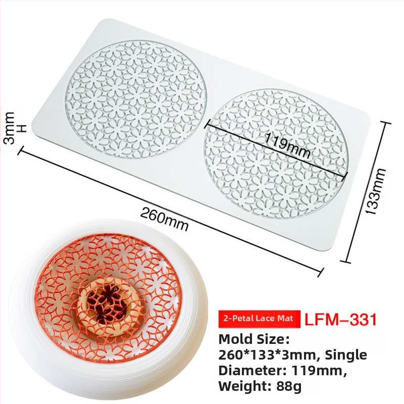 Nėrinių iškirptų lapų traškių formų kūrybinė patiekalų dekoracija molekulinė virtuvė prancūziškų lapų šokolado silikoninė kepimo forma