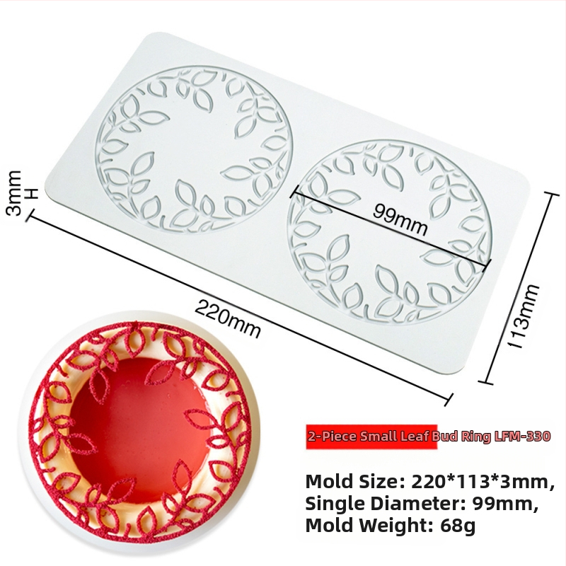 Nėrinių iškirptų lapų traškių formų kūrybinė patiekalų dekoracija molekulinė virtuvė prancūziškų lapų šokolado silikoninė kepimo forma